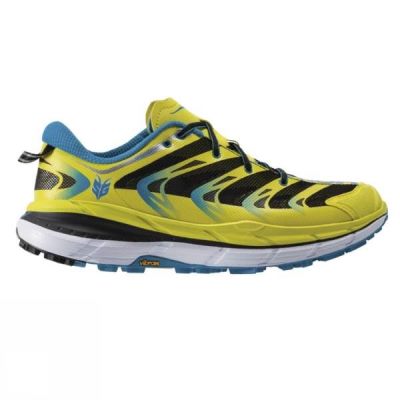 Zapatillas Running Hoka One One Speedgoat Hombre - Amarillo / Azules - Chile VWM409862